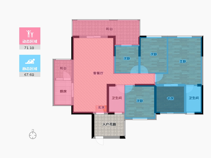 广西壮族自治区-崇左市-南兴盛世国际-130.27-户型库-动静分区