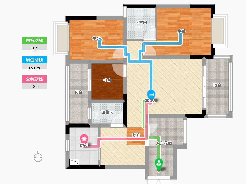 贵州省-贵阳市-世纪南山-89.57-户型库-动静线