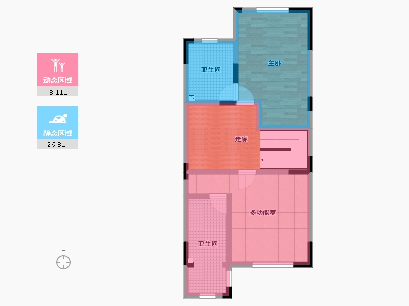 天津-天津市-鸿雁岛-65.06-户型库-动静分区