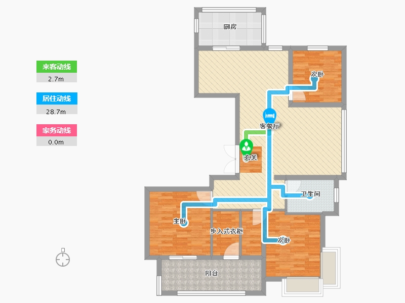 江苏省-泰州市-昭阳湖御景园-101.11-户型库-动静线