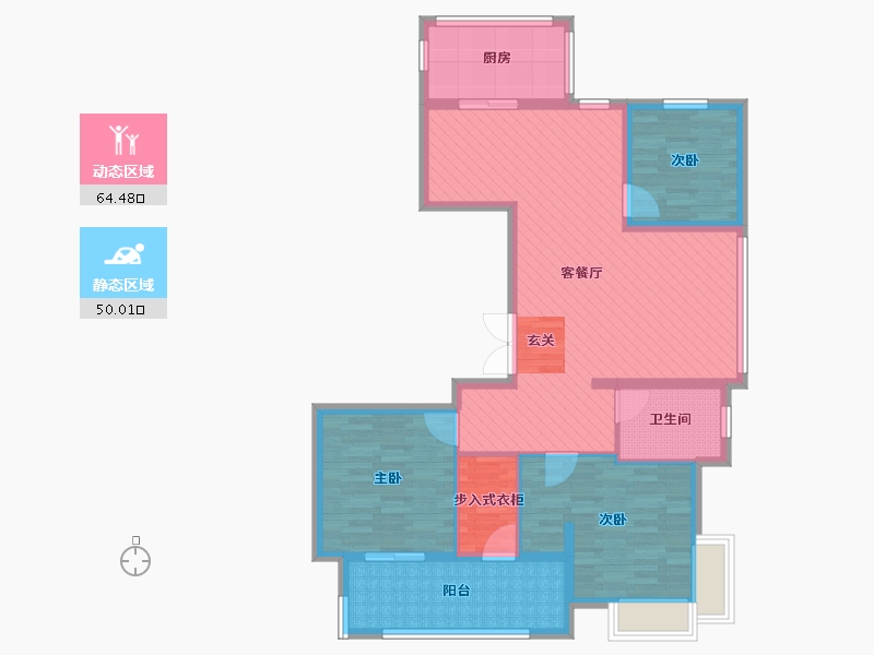 江苏省-泰州市-昭阳湖御景园-101.11-户型库-动静分区