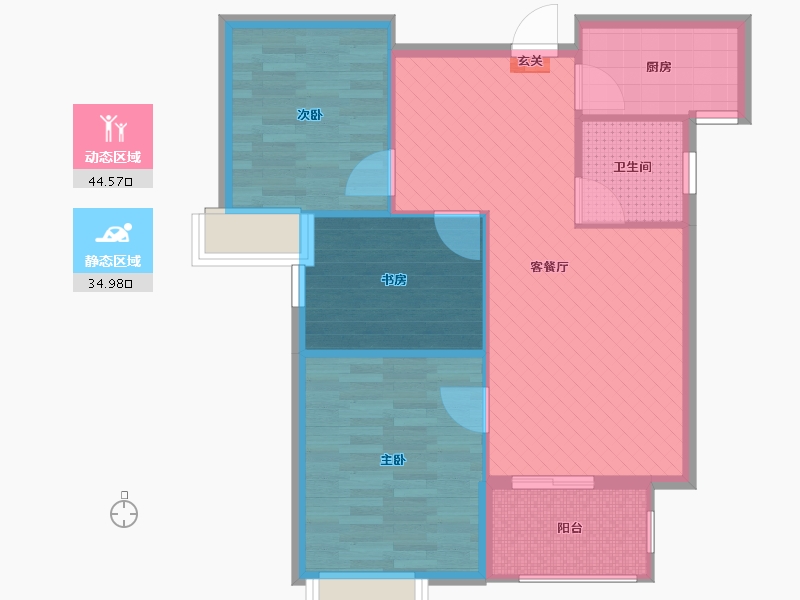 福建省-南平市-武夷国际新城-71.33-户型库-动静分区