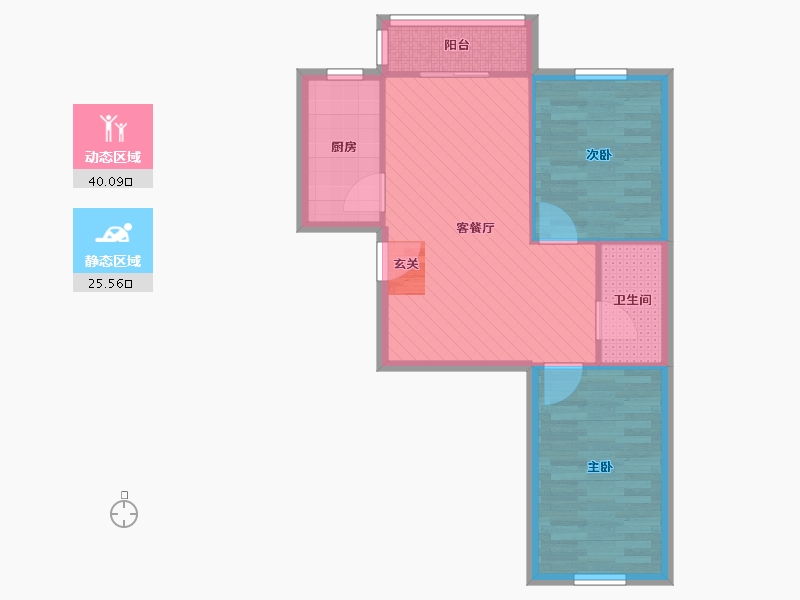 天津-天津市-地华里-58.61-户型库-动静分区