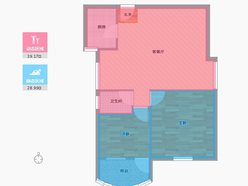 广东省-广州市-新燕花园-61.72-户型库-动静分区