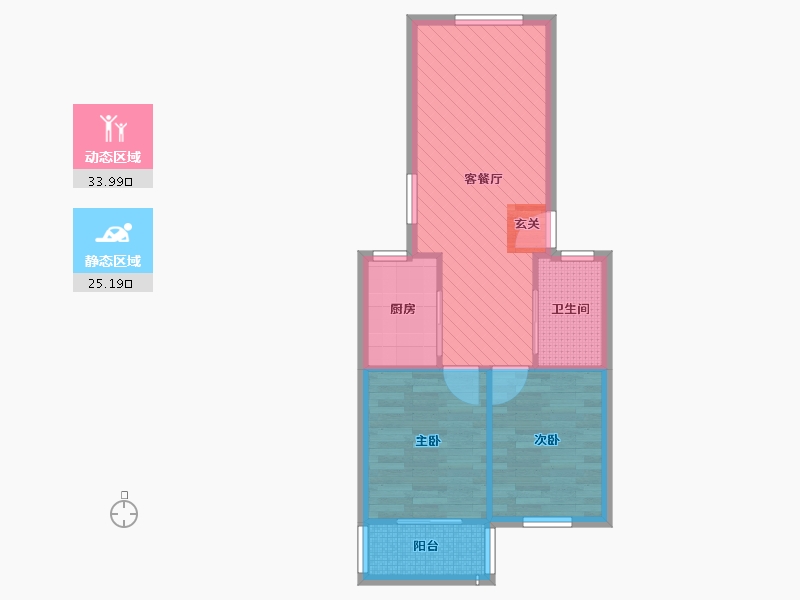 上海-上海市-金杨五街坊-52.55-户型库-动静分区