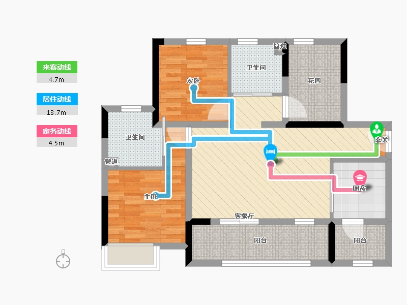 广东省-肇庆市-保利花园-71.90-户型库-动静线