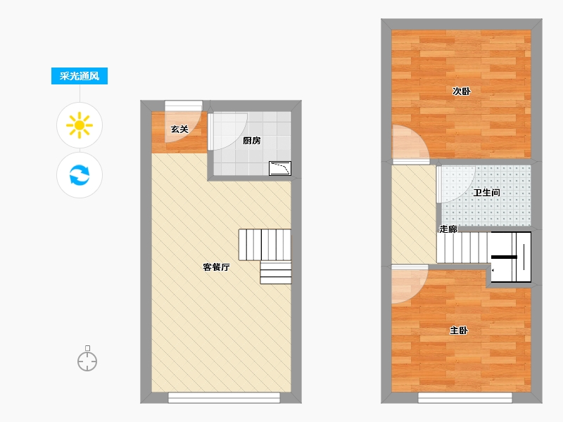 安徽省-合肥市-名门金隅-47.28-户型库-采光通风