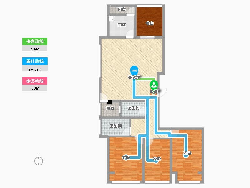 浙江省-湖州市-中央公馆-120.00-户型库-动静线