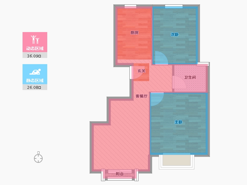 山东省-青岛市-都霖馨苑-55.16-户型库-动静分区