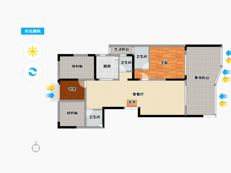 贵州省-黔南布依族苗族自治州-南州国际-147.70-户型库-采光通风