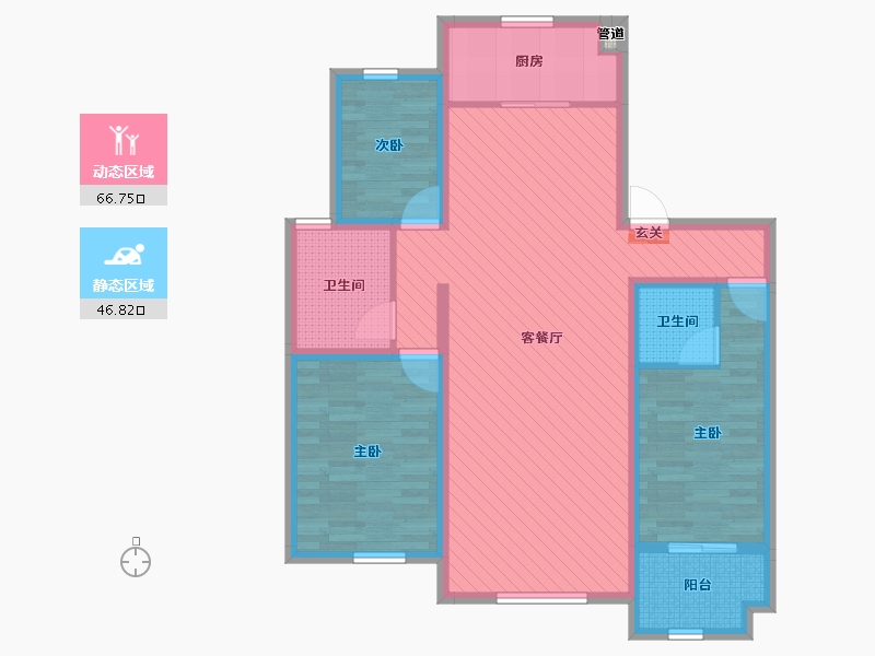 山东省-莱芜市-锦御家园-100.29-户型库-动静分区