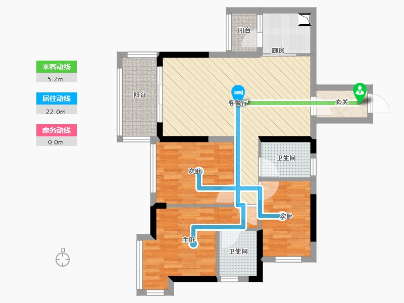 广西壮族自治区-柳州市-盛天悦景台-77.66-户型库-动静线