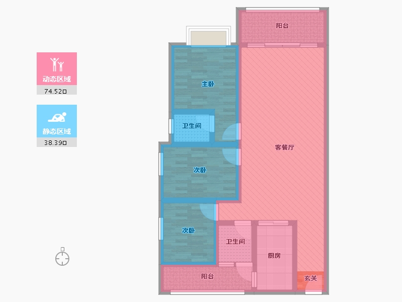 广东省-广州市-白云-97.65-户型库-动静分区