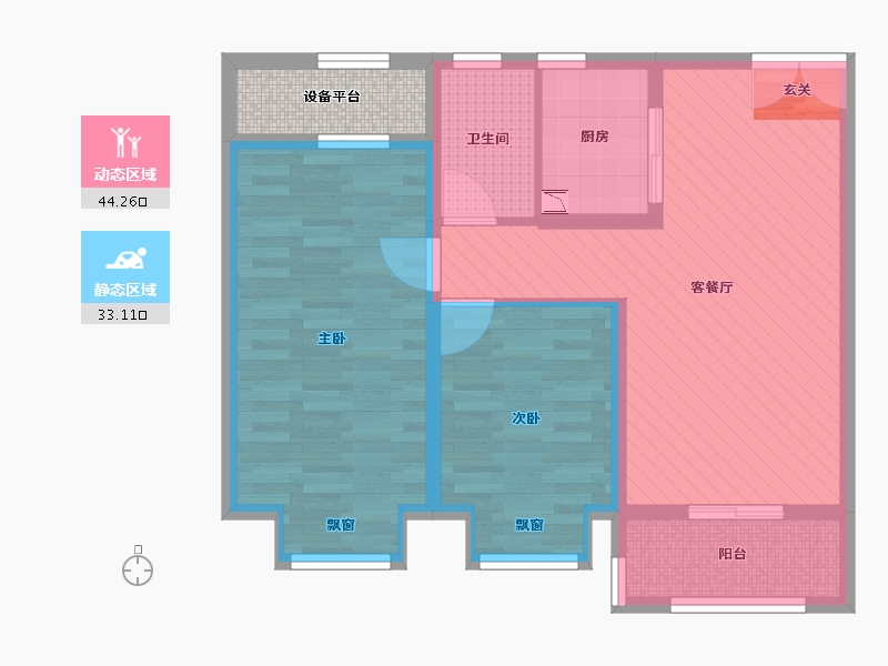 江苏省-常州市-中梁香缇-71.10-户型库-动静分区