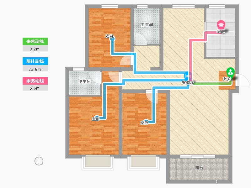 江苏省-连云港市-富贵世家-114.00-户型库-动静线