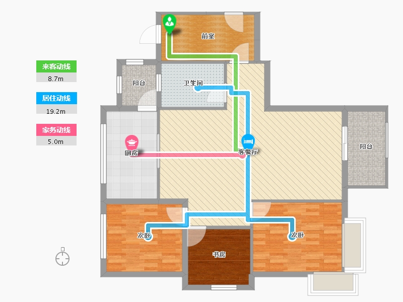 山东省-淄博市-中润华侨城(南区)-102.40-户型库-动静线