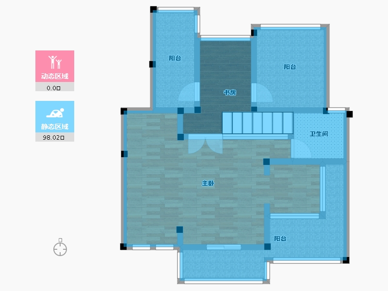 江苏省-常州市-新城南都-84.62-户型库-动静分区