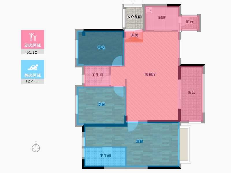 贵州省-铜仁市-水上明珠-108.23-户型库-动静分区