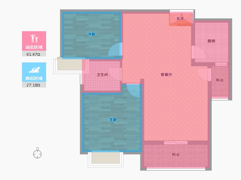 河南省-三门峡市-银堤漫步-77.91-户型库-动静分区