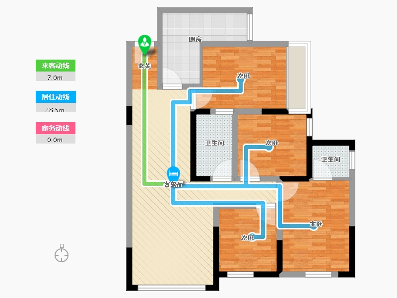 四川省-内江市-山水豪庭-85.17-户型库-动静线