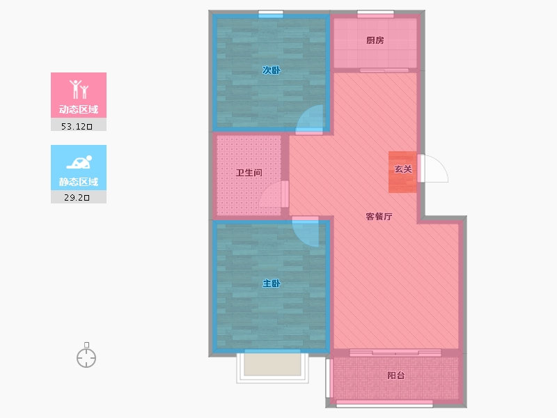 山东省-滨州市-华银.忆江南-72.12-户型库-动静分区