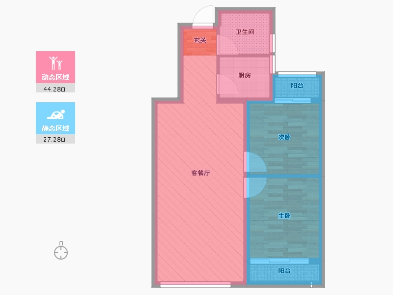 山东省-烟台市-山语城(建设中)-62.41-户型库-动静分区