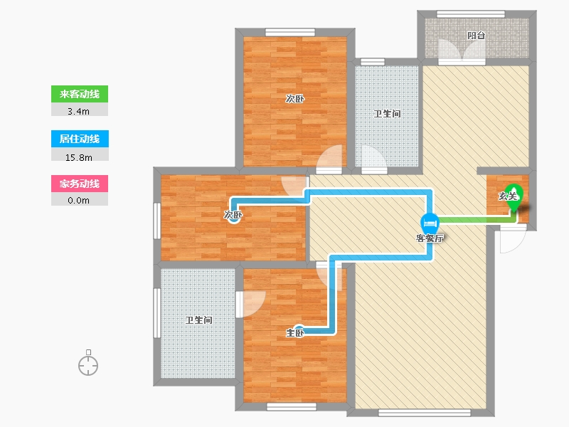 黑龙江省-佳木斯市-华府-112.01-户型库-动静线