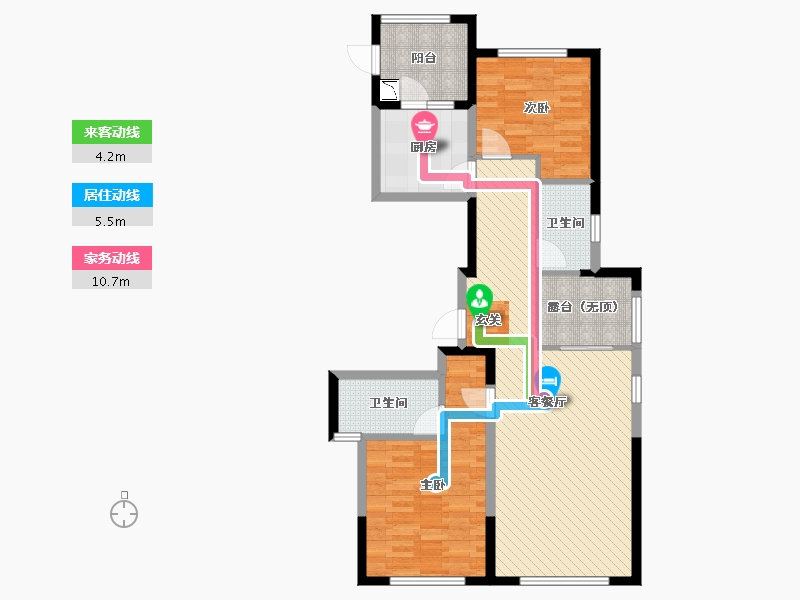 河南省-郑州市-滨水家园-90.56-户型库-动静线