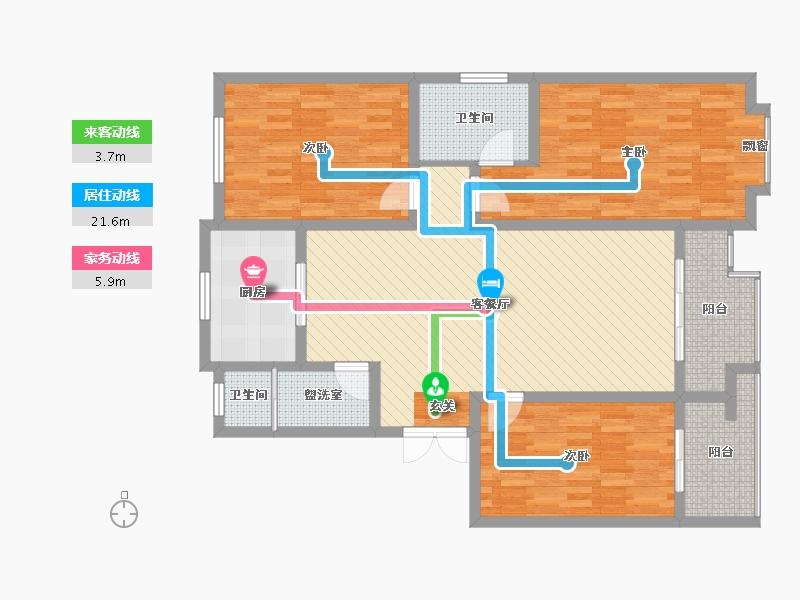 山东省-日照市-世纪家园-113.72-户型库-动静线