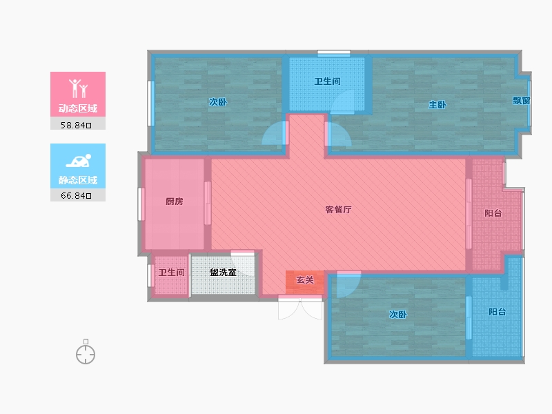 山东省-日照市-世纪家园-113.72-户型库-动静分区