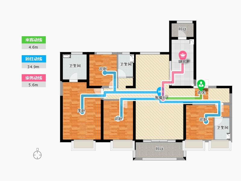 山西省-晋中市-碧桂园-139.47-户型库-动静线