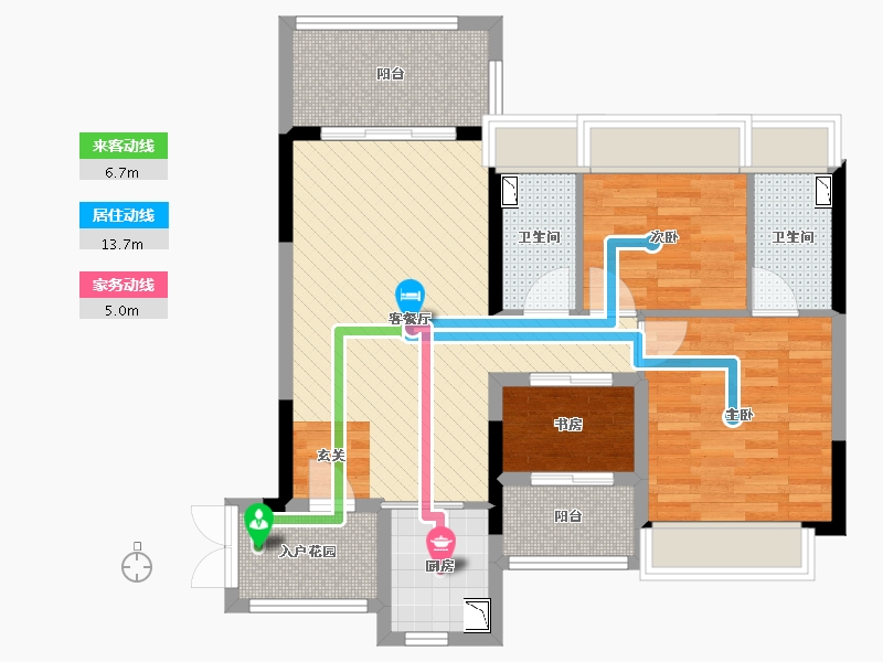 广东省-湛江市-海东广场-77.55-户型库-动静线