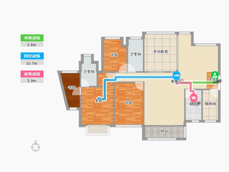 广东省-深圳市-深业新岸线三期-121.49-户型库-动静线