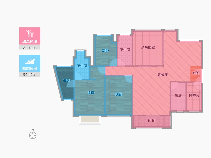 广东省-深圳市-深业新岸线三期-121.49-户型库-动静分区