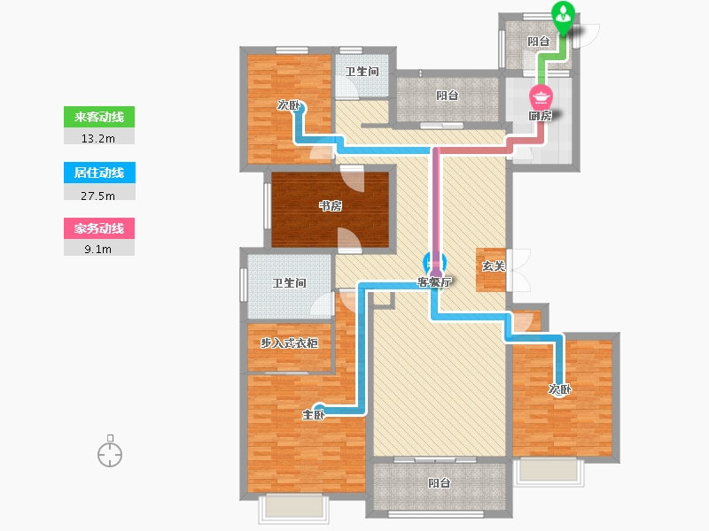 河南省-濮阳市-滨湖湾-154.98-户型库-动静线