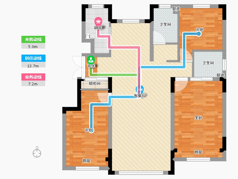 吉林省-长春市-新星宇之悦-92.72-户型库-动静线