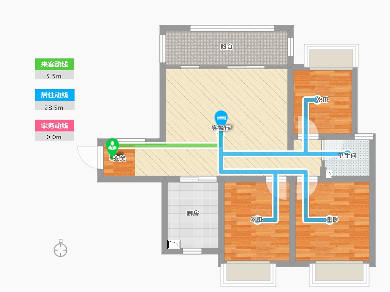 广西壮族自治区-桂林市-桂林万达城-69.15-户型库-动静线