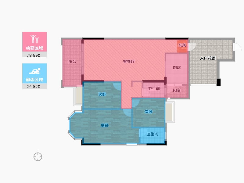 广东省-惠州市-富华新城-138.17-户型库-动静分区