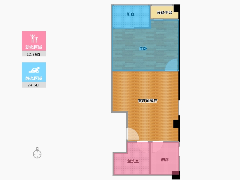 浙江省-嘉兴市-平湖南苑一品D65-61.19-户型库-动静分区