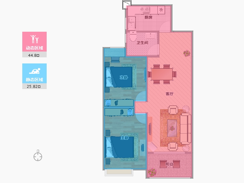 广西壮族自治区-柳州市-柳州-65.61-户型库-动静分区