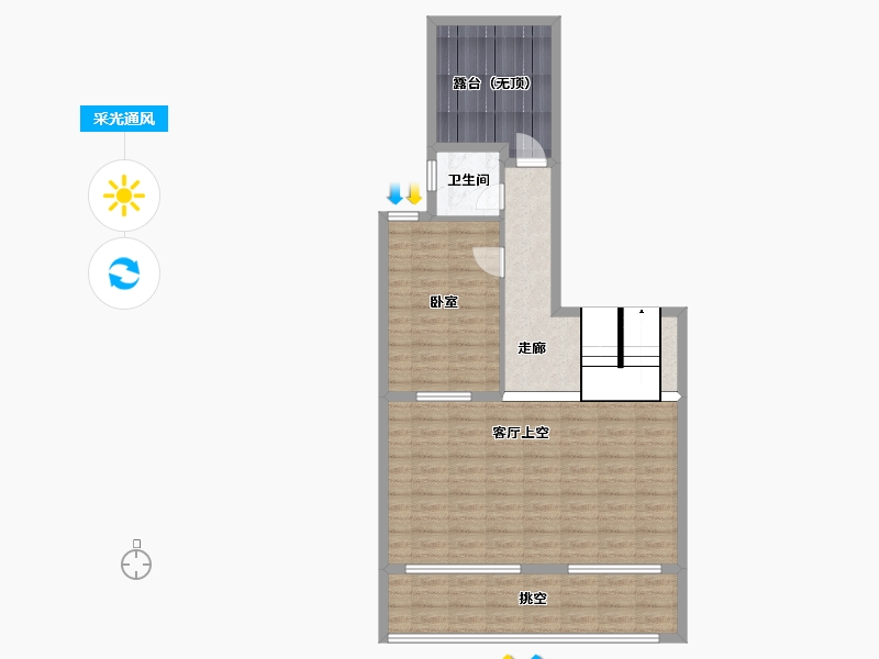 陕西省-西安市-万科・悦湾-83.44-户型库-采光通风