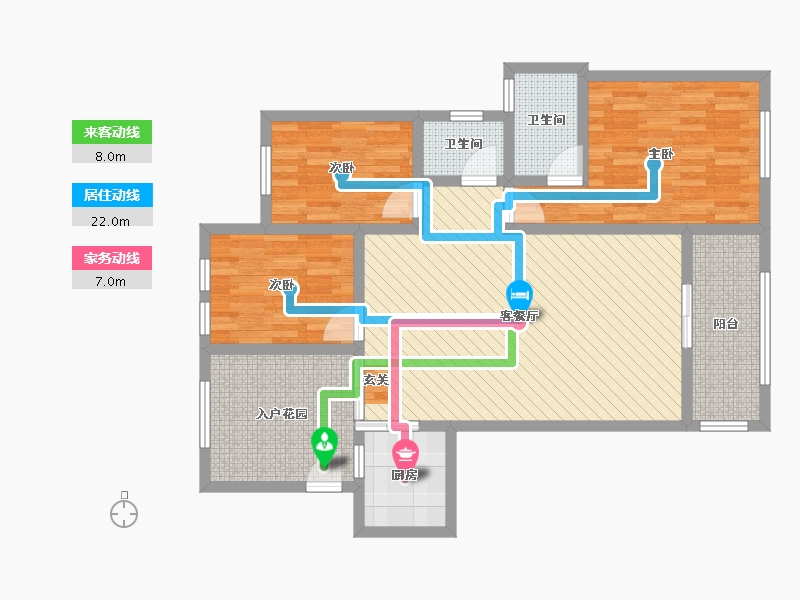 江西省-吉安市-紫郡花园-99.20-户型库-动静线