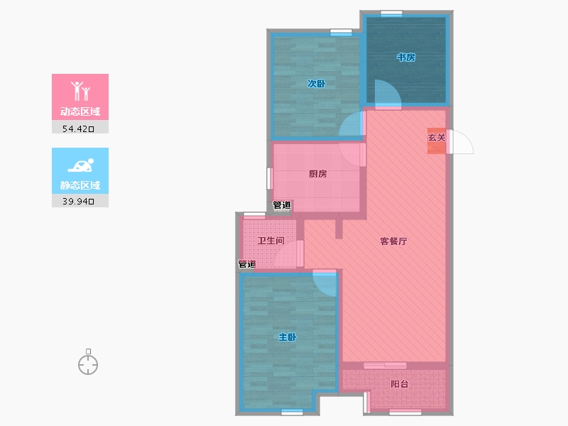 河南省-商丘市-信华城-82.40-户型库-动静分区