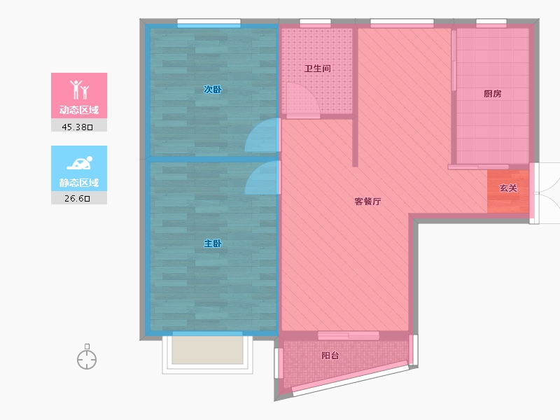 上海-上海市-新梅淞南苑-64.18-户型库-动静分区