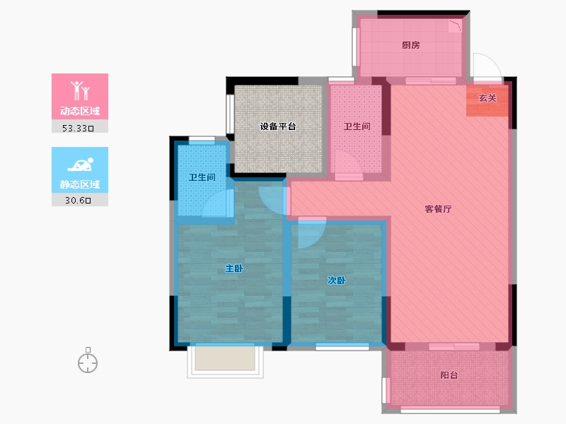 广西壮族自治区-桂林市-万鹂江山-79.45-户型库-动静分区