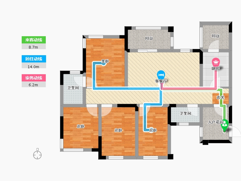 四川省-南充市-绿地城-96.16-户型库-动静线