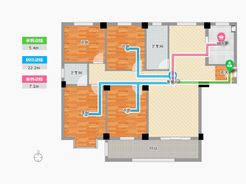 湖北省-武汉市-花桥天下-123.24-户型库-动静线