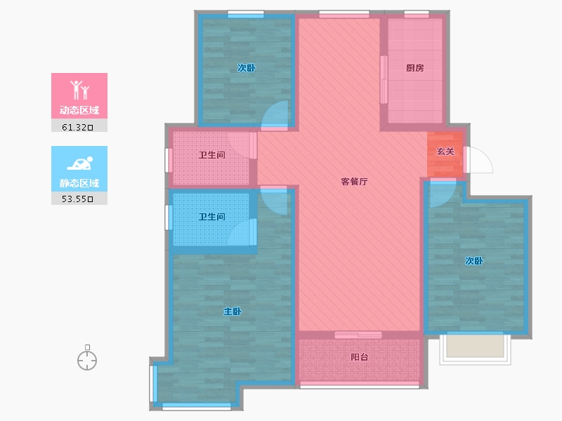 河北省-邯郸市-格林春天-100.00-户型库-动静分区