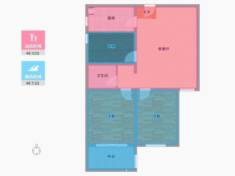 山东省-聊城市-星光和园-85.13-户型库-动静分区