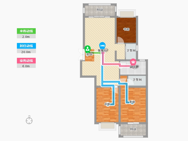 山东省-临沂市-杏源小镇-101.60-户型库-动静线